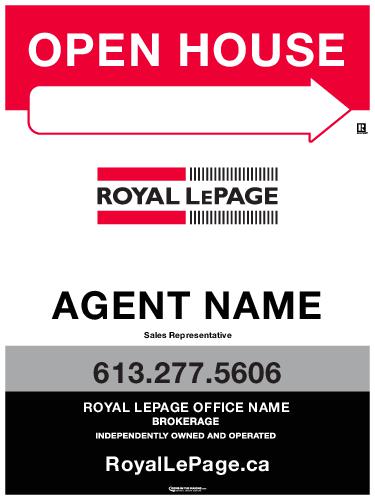 Royal LePage - Sandwich Board - 18x24 - White Standard