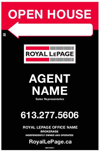 Royal LePage - Sandwich Board - 19x29 - White Standard