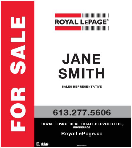 Royal LePage - For Sale Sign - 32x36 Corporate