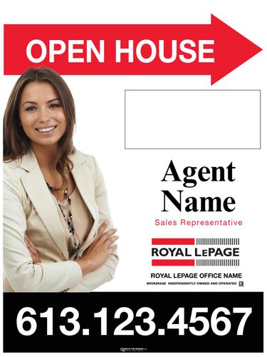 Royal LePage - Sandwich Board - 24x32 - Classic w/Photo & Marker Panel
