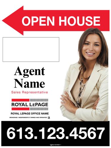 Royal LePage - Sandwich Board - 24x32 - Classic w/Photo & Marker Panel