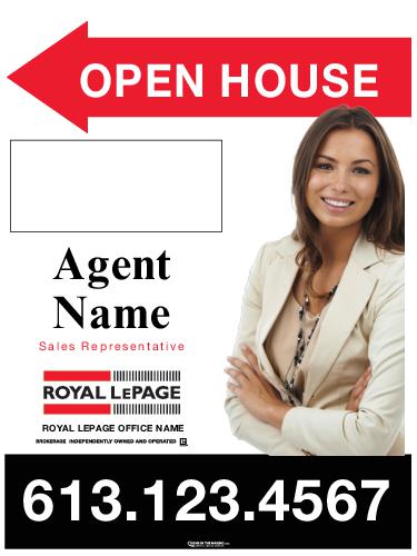 Royal LePage - Sandwich Board - 18x24 - Classic w/Photo & Marker Panel