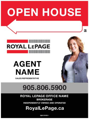 Royal LePage - Sandwich Board - 24x32 - White Standard with Photo