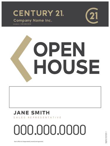 Century 21 Sandwich Board White w/ Marker Panel - 24x32