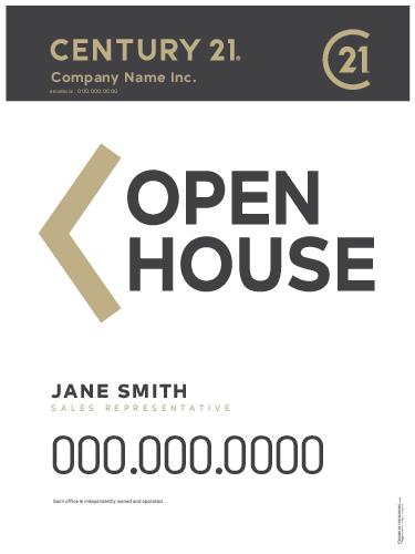 Century 21 Sandwich Board White - 24x32