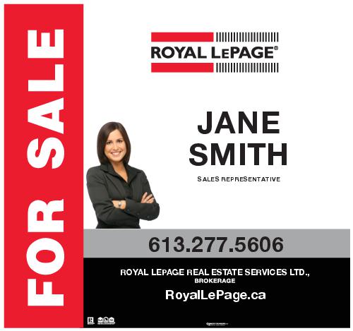Royal LePage For Sale Sign - 32x30 Corporate with Photo