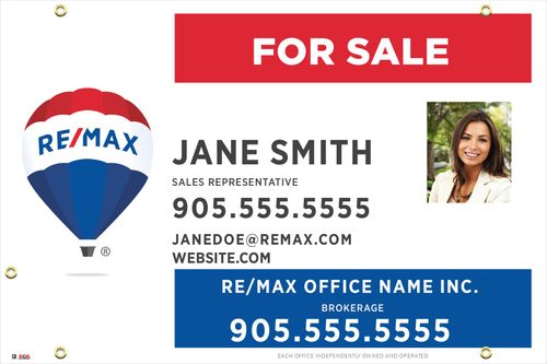 RE/MAX® - For Sale Sign - 36x24 w/Photo