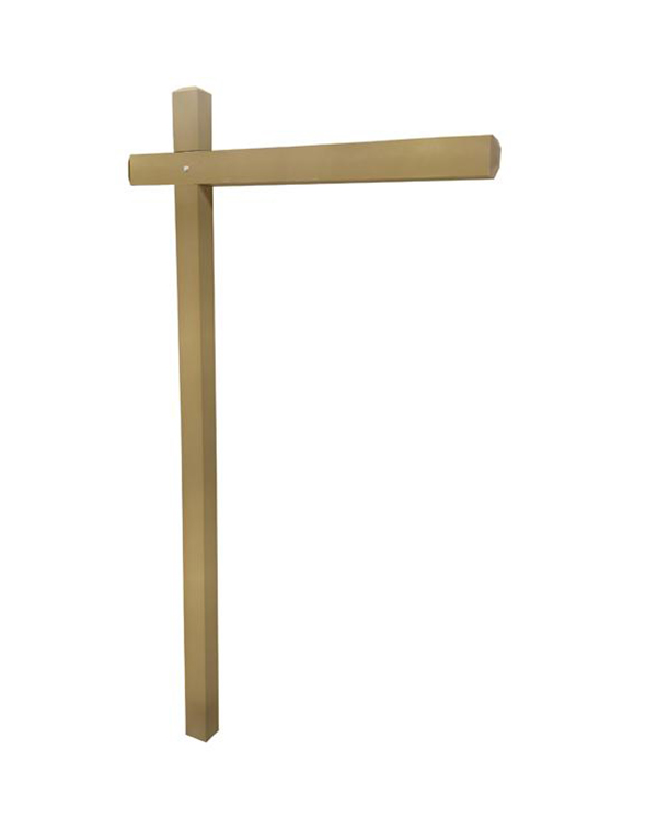 Aluminum Sign Post - Gold Shimmer