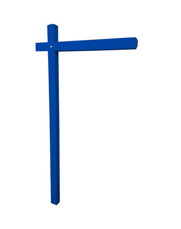 Aluminum Sign Post - Ocean Blue