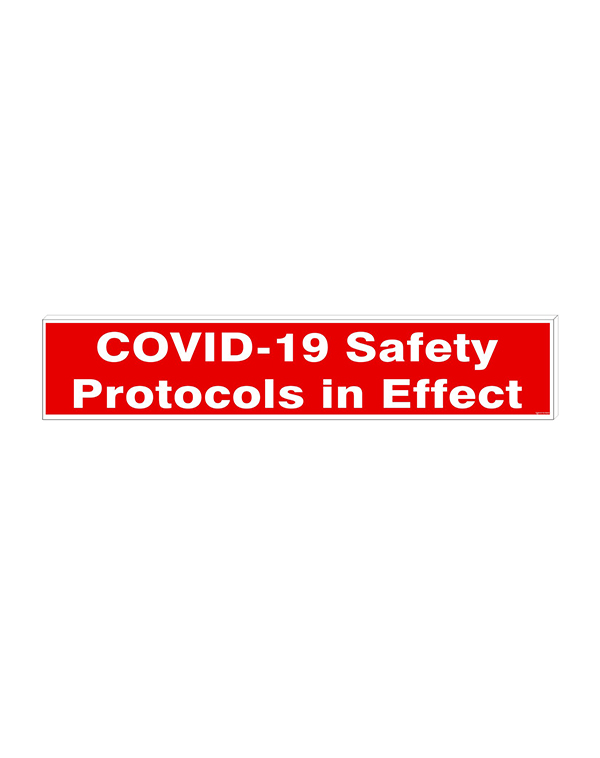 COVID-19 Safety Protocols in Effect