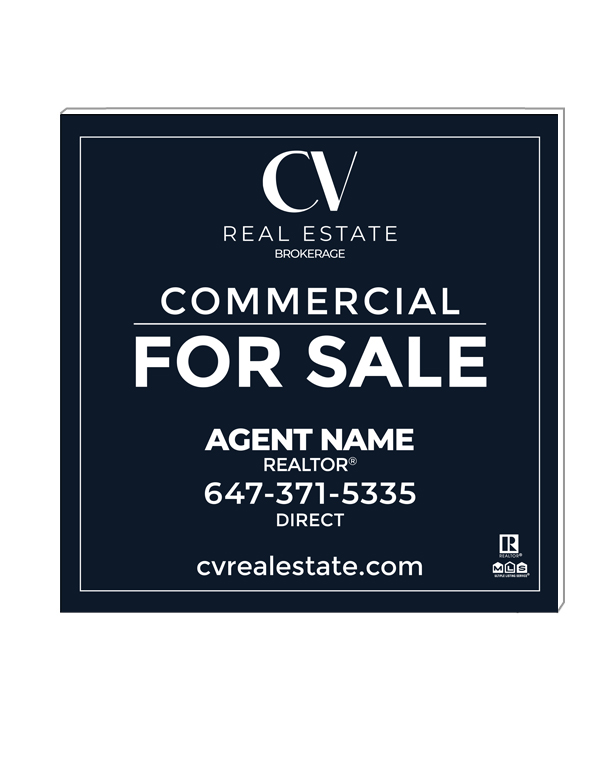 CV Real Estate Commercial Signs
