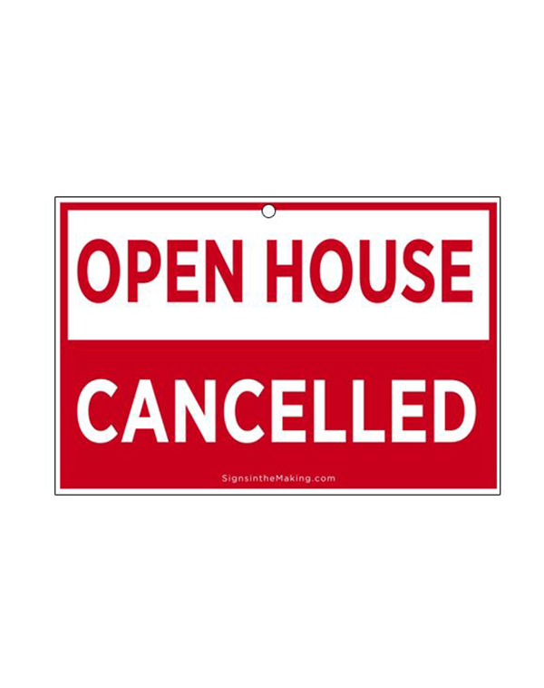 Coro Card - Open House Cancelled