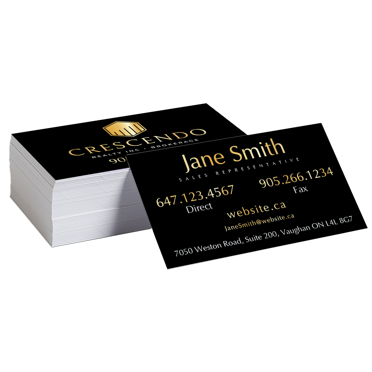 Crescendo Luxury Business Cards