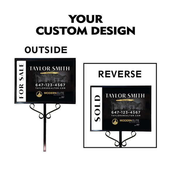 Custom Inserts - A-Frame For Sale/Sold Inserts (Set of 2 Inserts)