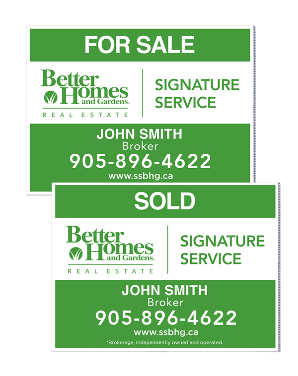 Better Homes & Gardens - For Sale/Sold Inserts (Set of 2)