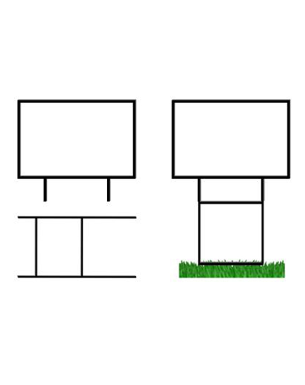 Frame - 32" x 24", 2 leg