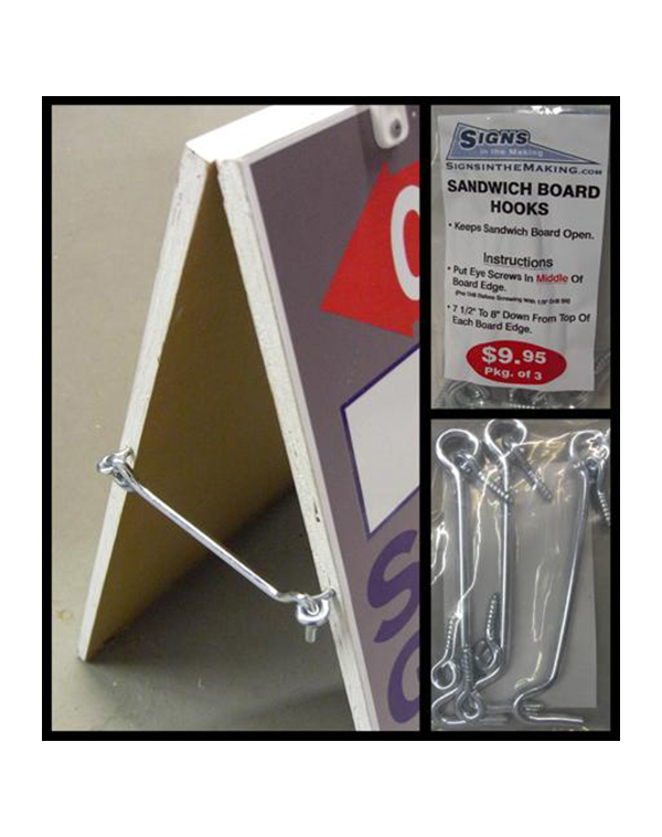Hook & Eye for Sandwich Board