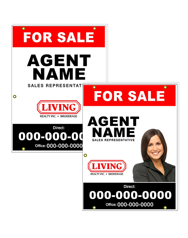 Living Realty - For Sale Sign