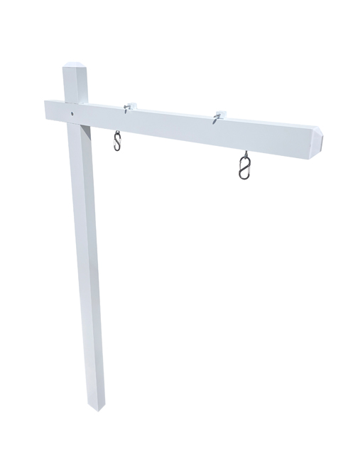 64" Aluminum Sign Post - White