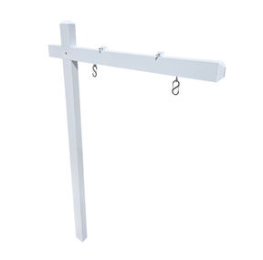 64" Aluminum Sign Post - White