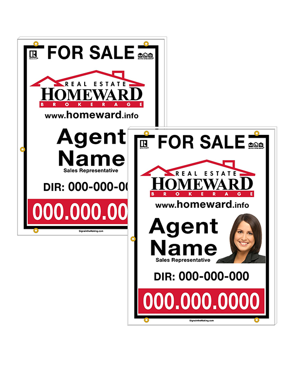 Real Estate Homeward - For Sale Sign