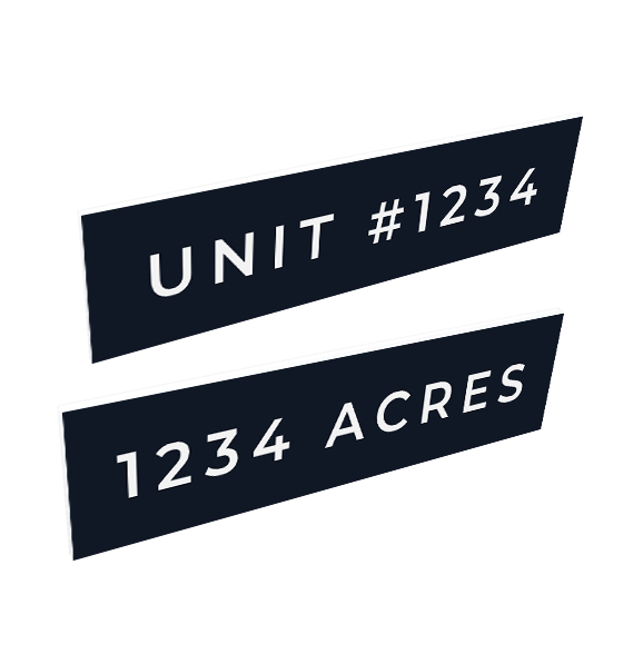 REVEL Realty Top Rider / Acres or Unit (Dark Blue)