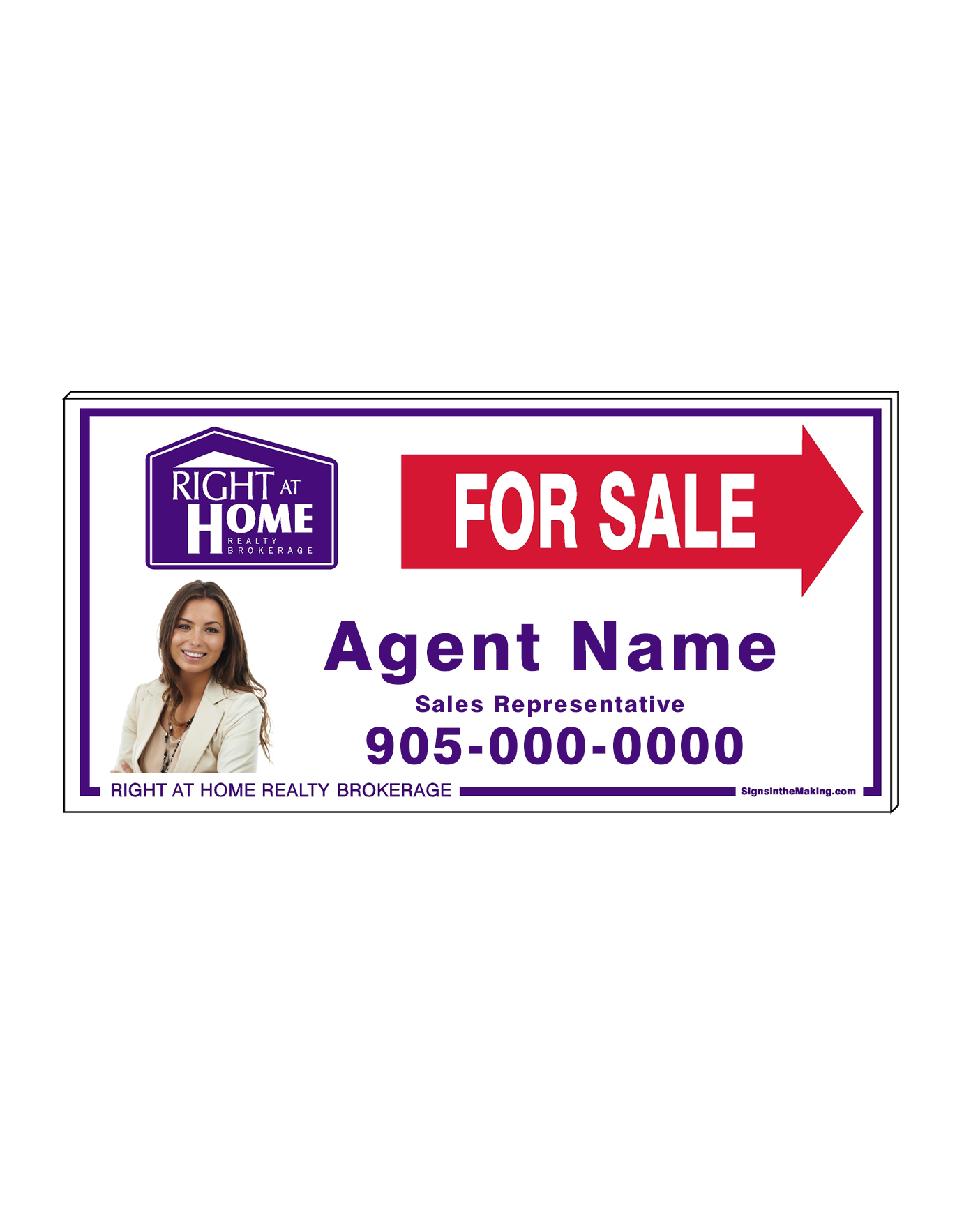 Right At Home - Directional Signs, Personalized