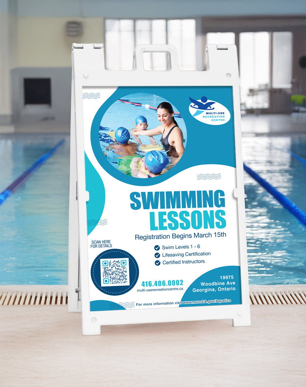 Deluxe - Quick-Change PVC A-Frame ™ & Print Combo