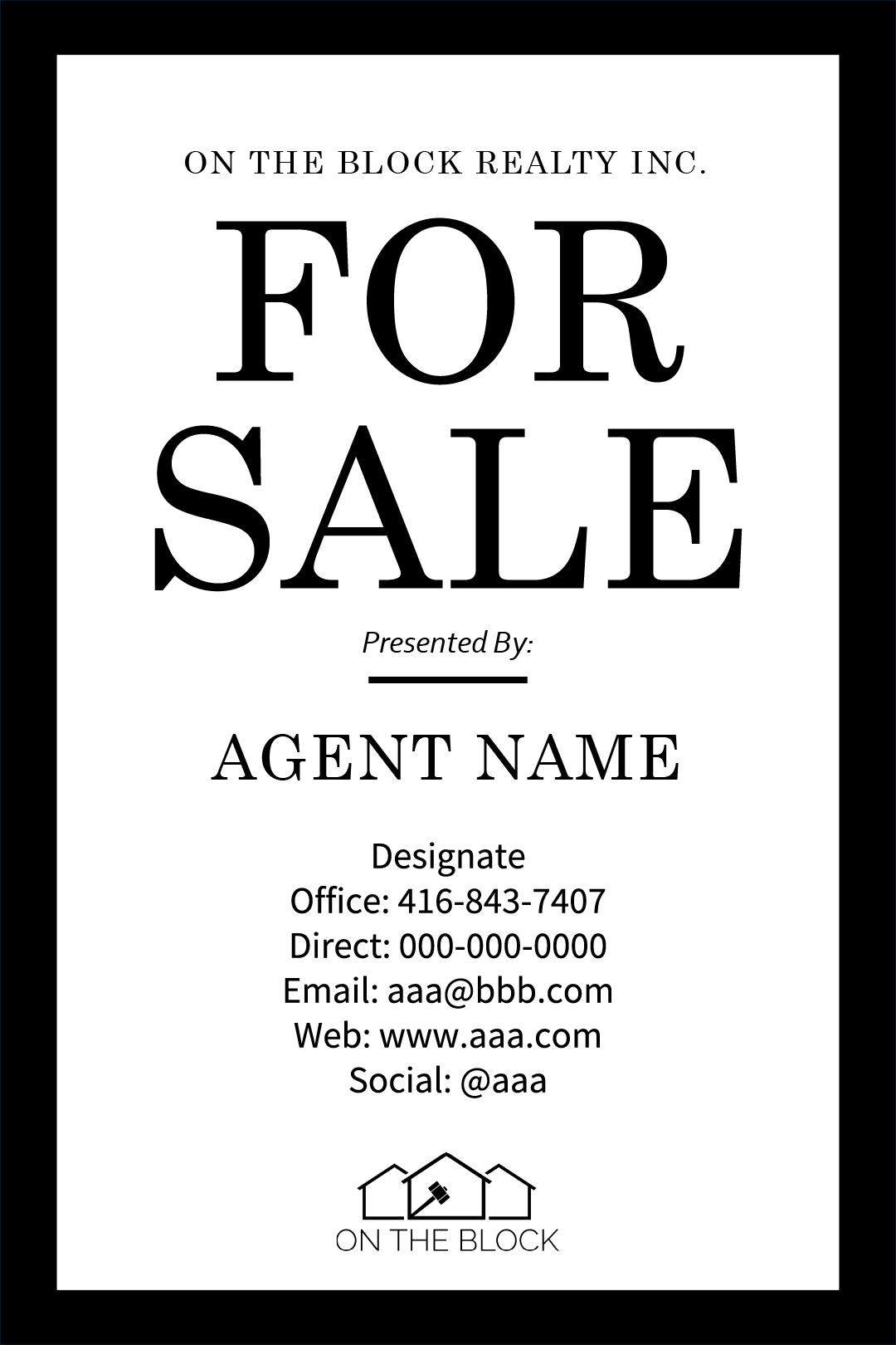 White w/Black Border