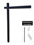 Aluminum Sign Post - Midnight Black 1
