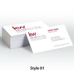Keller Williams business cards no photo