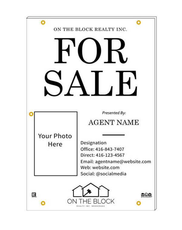 On The Block - For Sale Sign 2