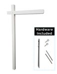 Aluminum Sign Post - White 1