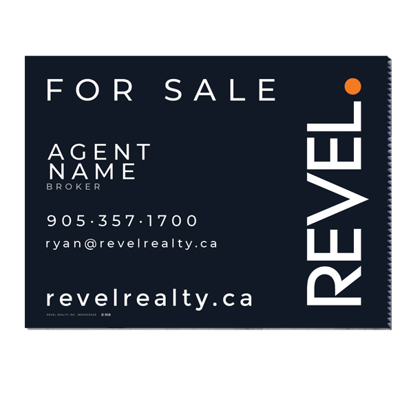 REVEL Realty For Sale Sign (Horizontal) 1