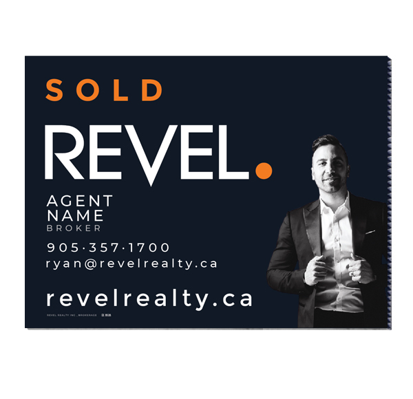 REVEL Realty SOLD Sign (Horizontal) 1