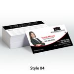 royal heritage business cards with notes and photo