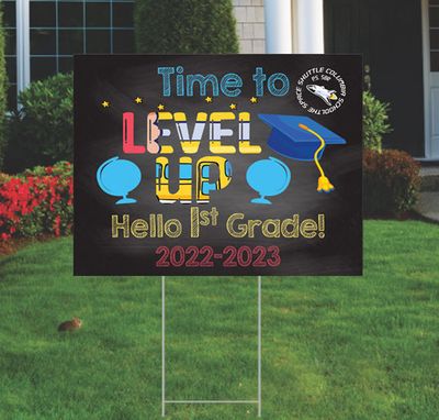 PS 58 1st Grade Hello Graduation Yard Signs