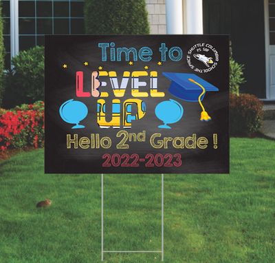 PS 58 2nd Grade Hello Graduation Yard Signs