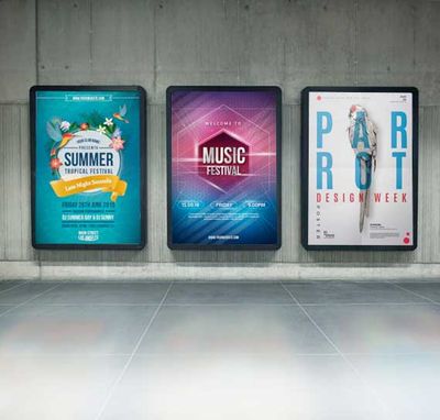 Backlit Film Posters