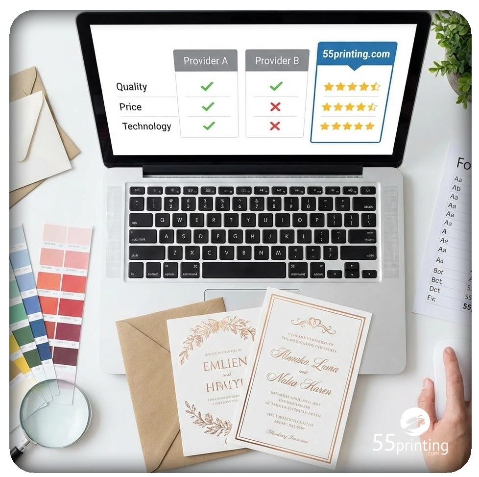 Checklist for invitation card printing