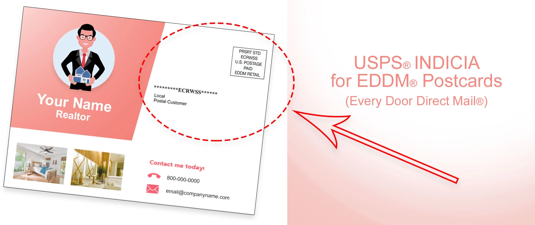 USPS EDDM Indicia Example