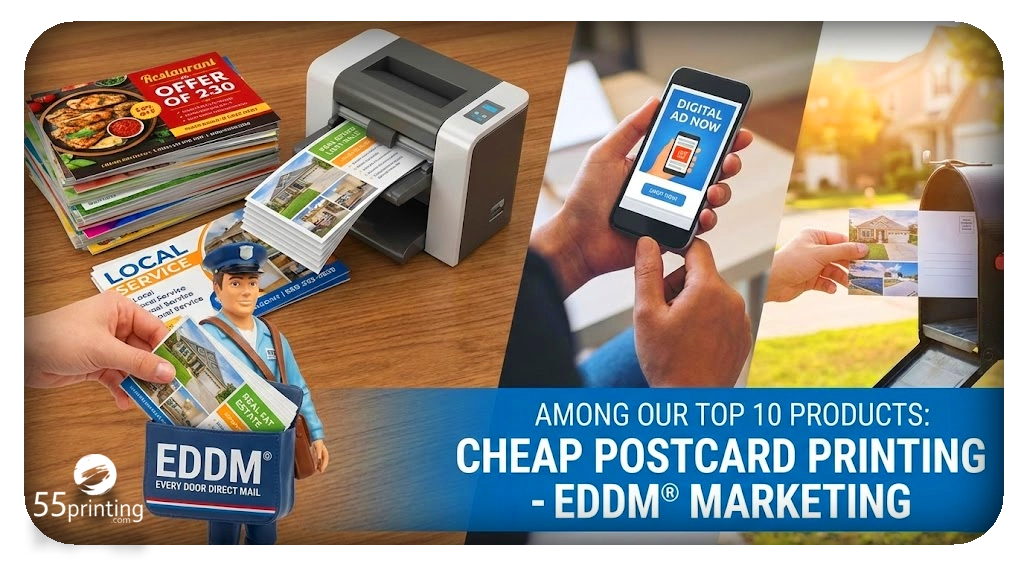 Among Our Top 10 Products: Cheap Postcard Printing