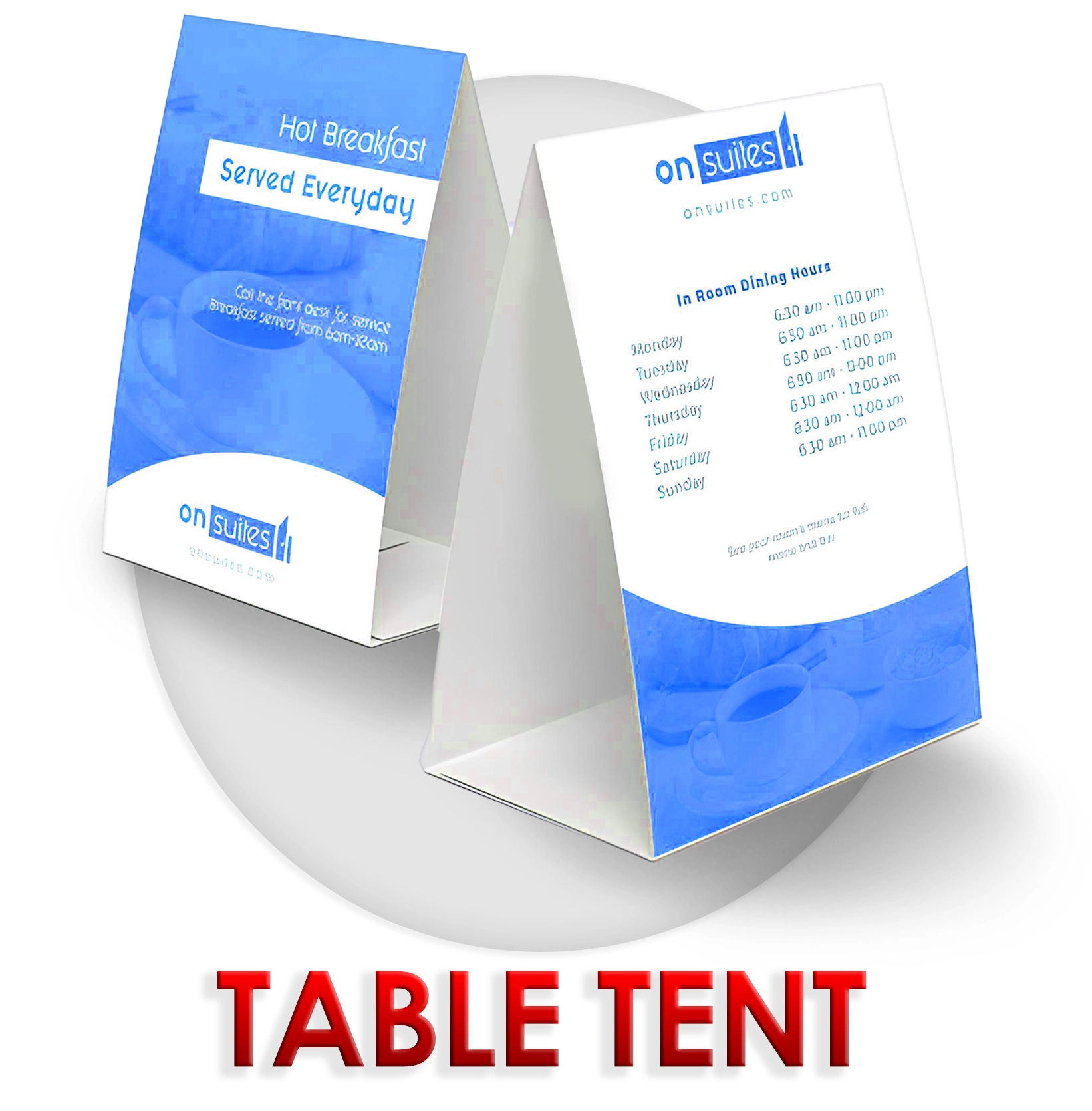 Cost-Effective Table Tent Printing Budget table tent product image