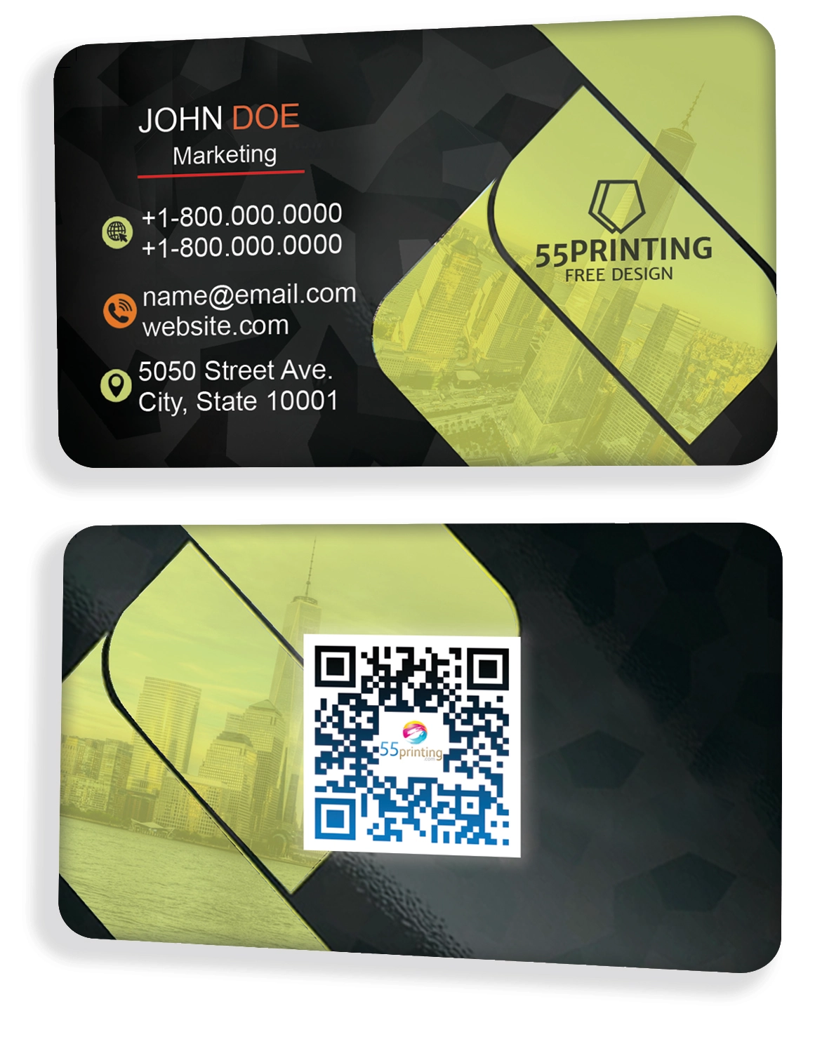 Green Professional Square Template