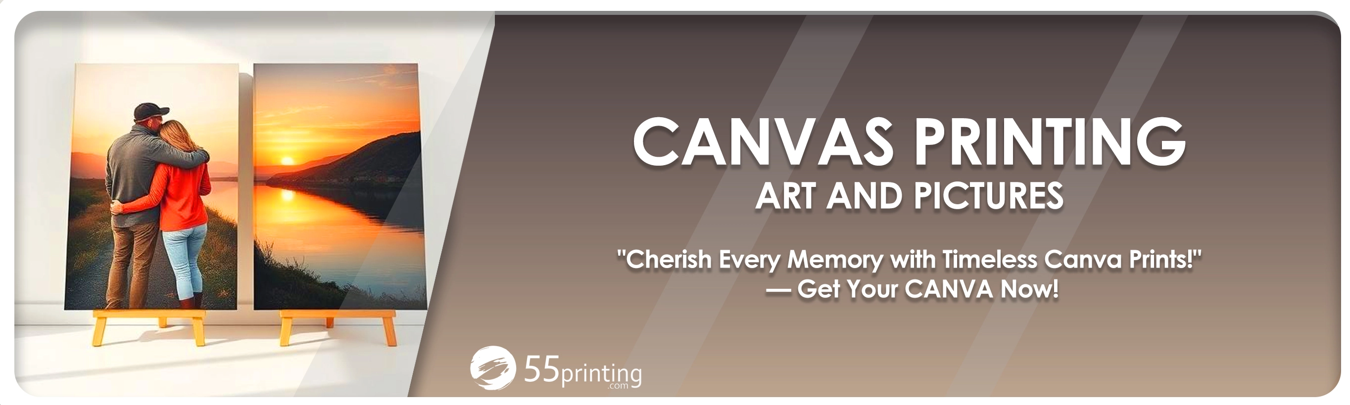 Custom picture and art canvas printing banner