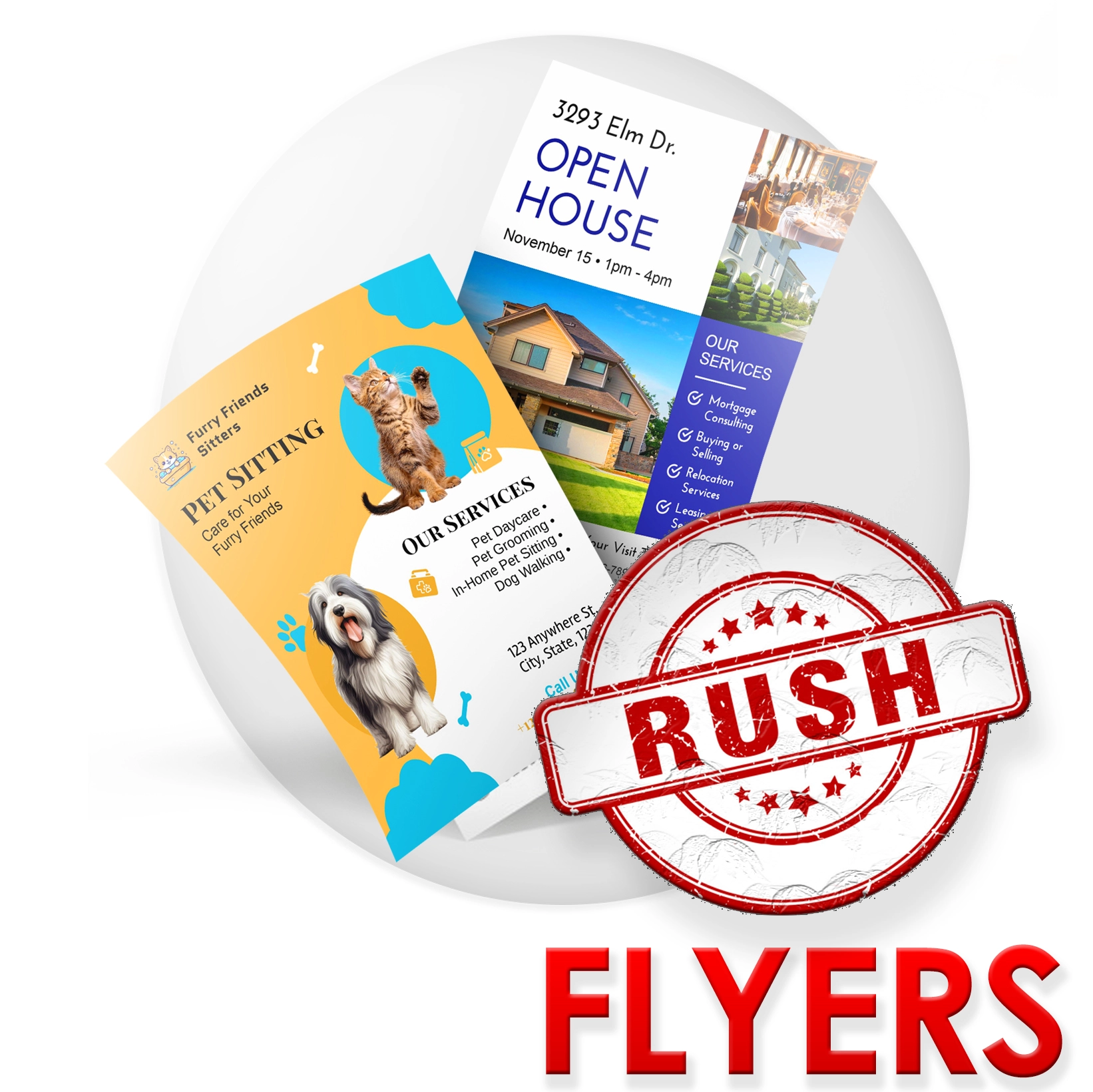 Fast delivery of rush flyers