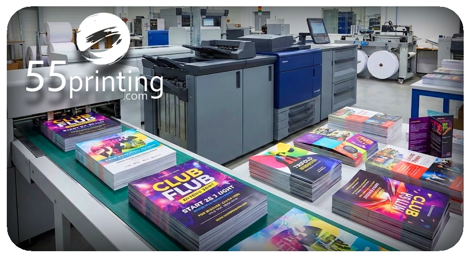 High quality club flyer printing process