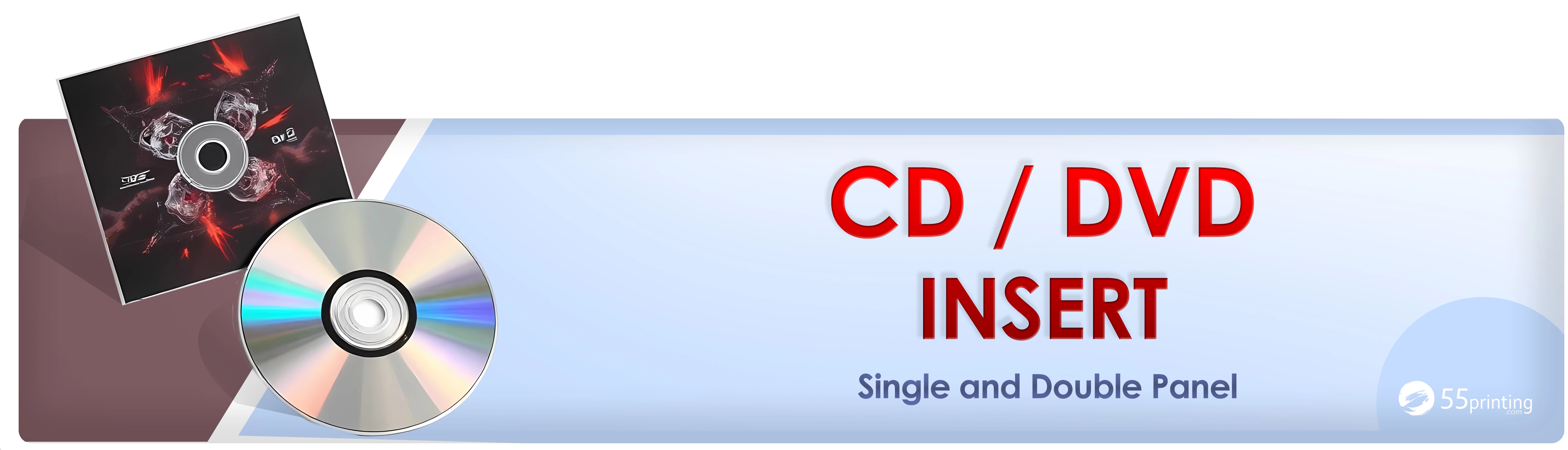 Custom CD DVD printing services banner