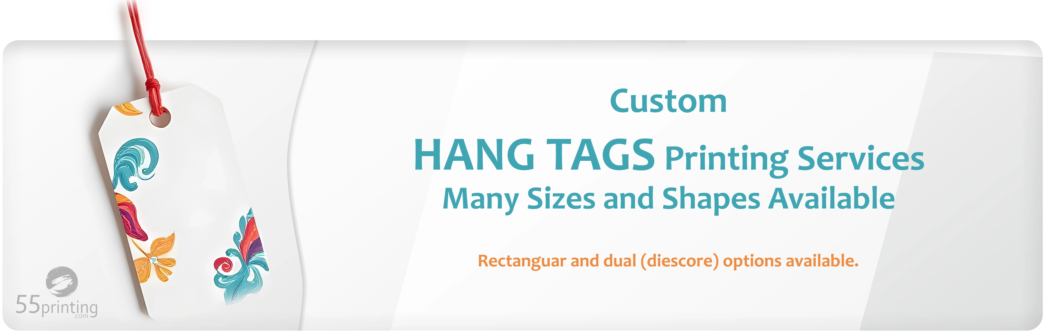 Custom hang tags and product labels display