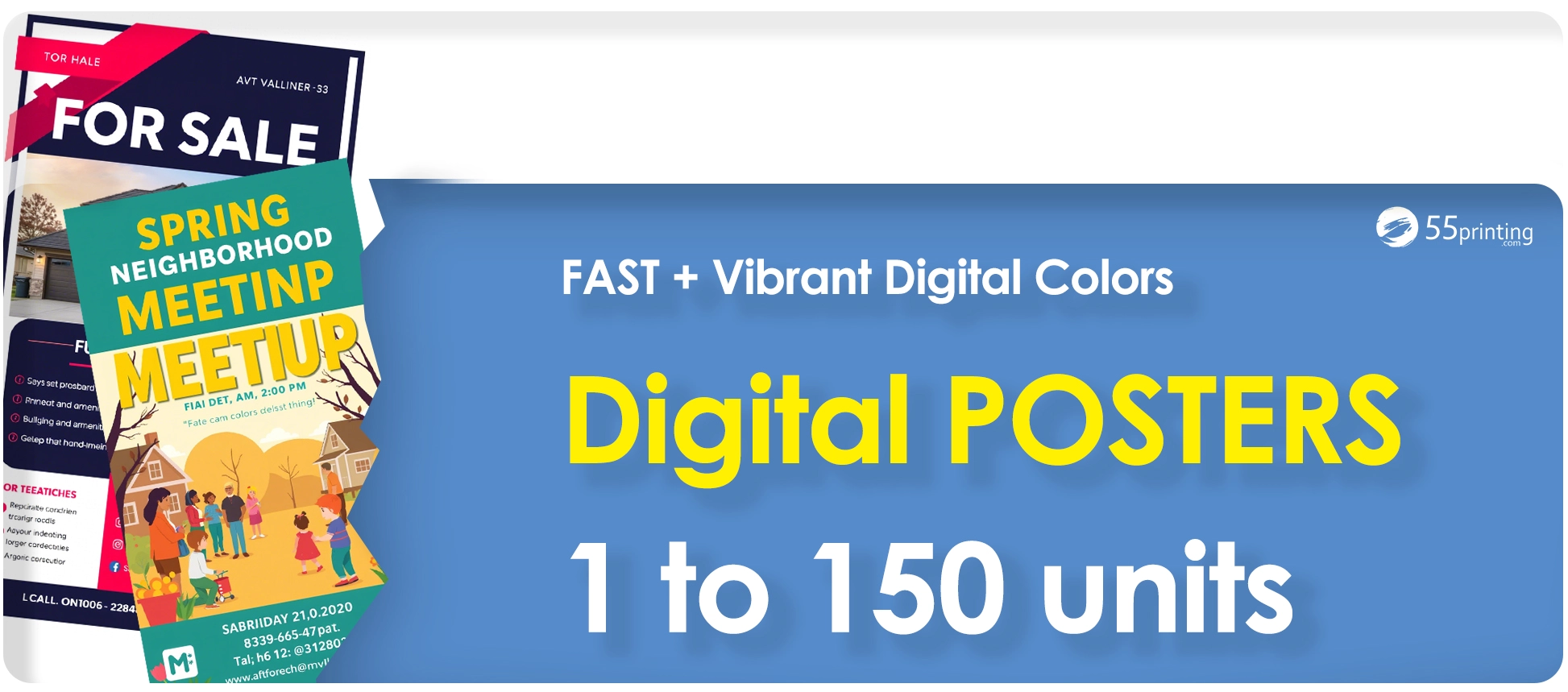 Professional Digital Poster Printing Banner